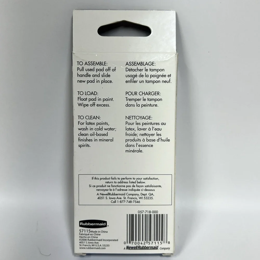 Rubbermaid Window & Trim Painter Refills New Replacement Pads‎ Painting Tool